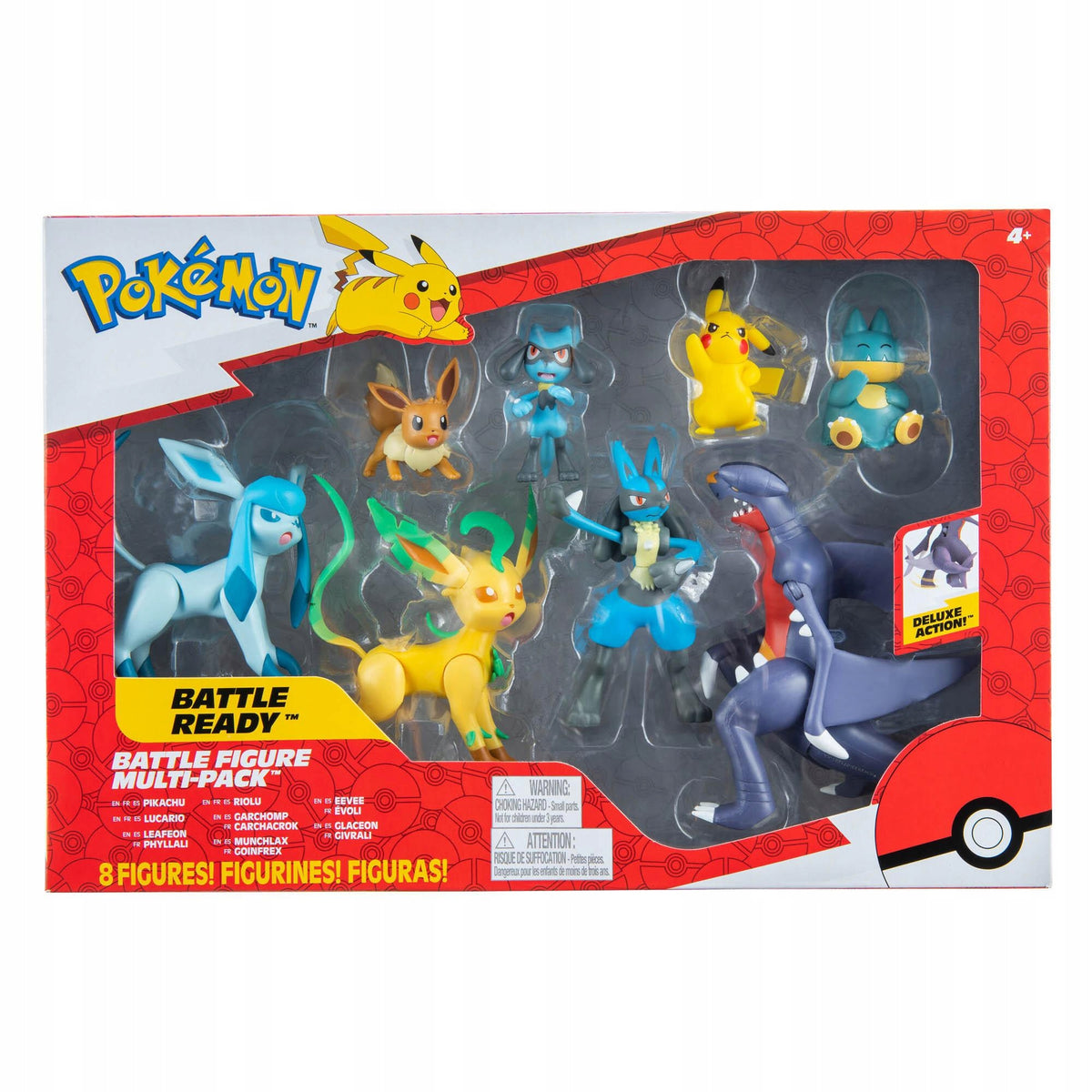Set of Pokemon 8 figures BATTLE READY MULTI-PACK Pikachu, Lucario, PKW2633 Manufacturer code PKW2633