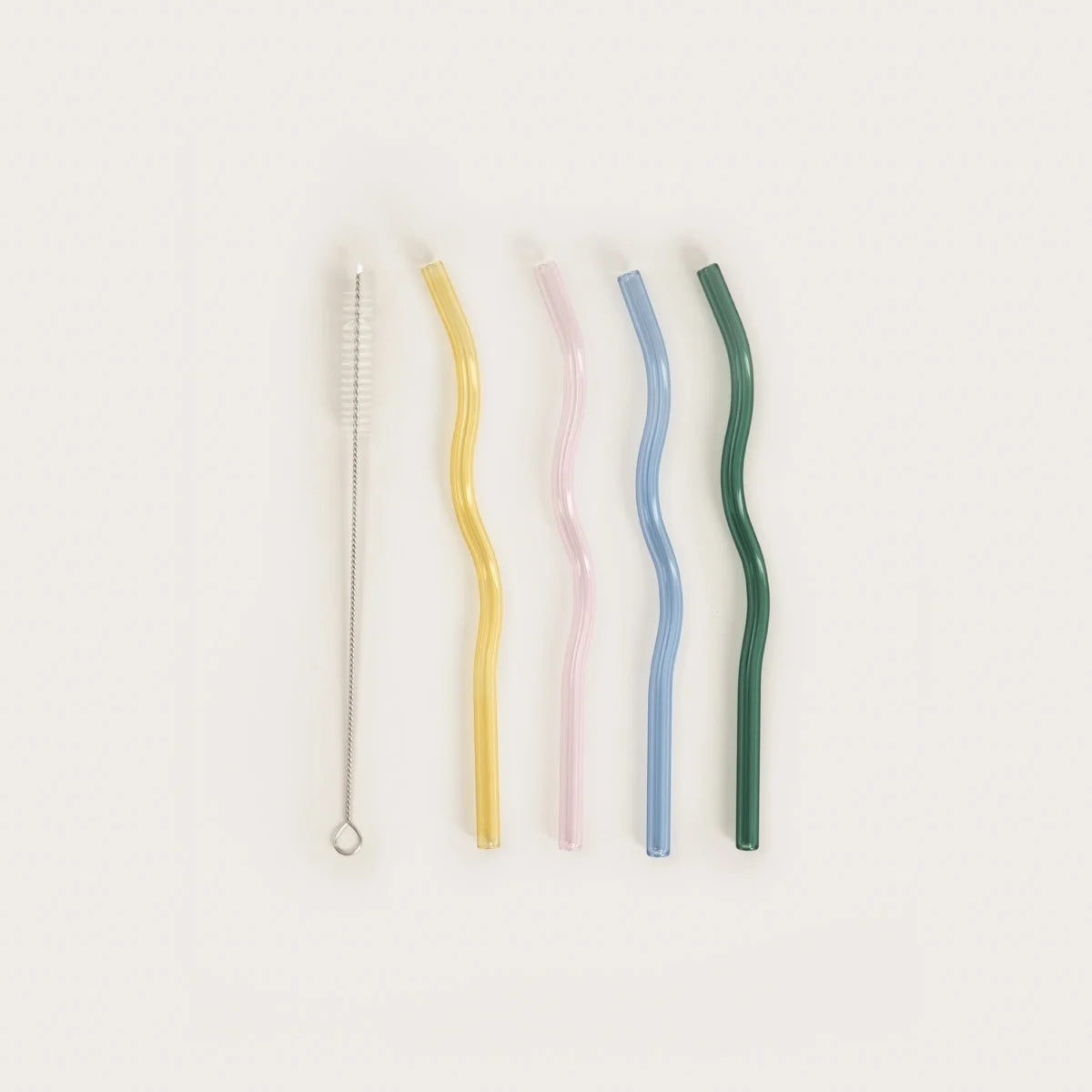 Set of RITHI SUMMER colored straws with cleaner 20 cm. 5 el. HOMLA Packaging status original