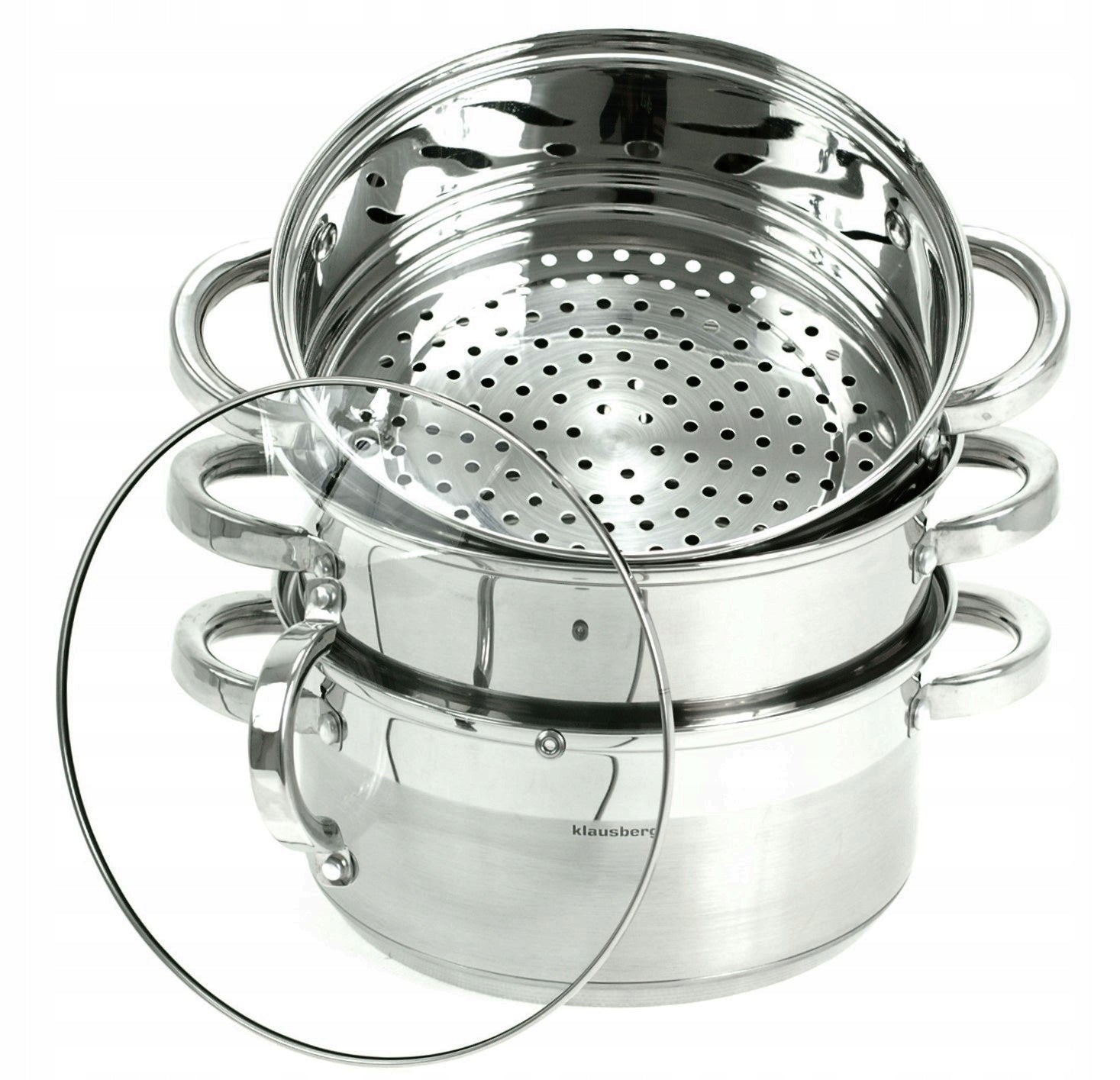 Set of STEAMING POTS 22cm. Steam POT 4 L INDUCTION GAS
