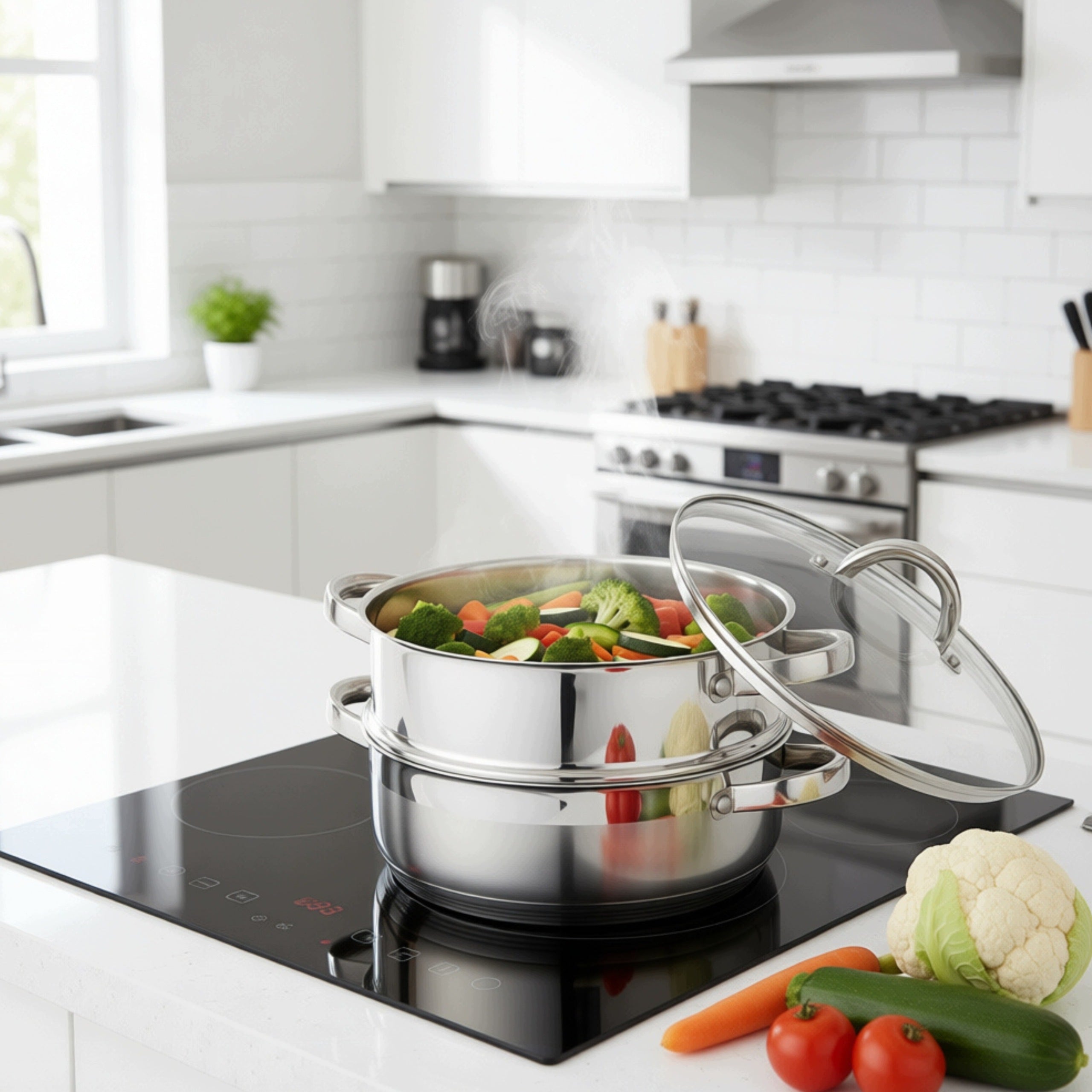 Set of STEAMING POTS 3el. 26cm. POT for Steam 4,6L Steamer Manufacturer code KB-9073
