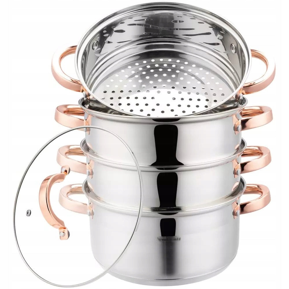 Set of STEAMING POTS 5el. 24cm. POT 5 L INDUCTION GAS EAN (GTIN) 5908287277366