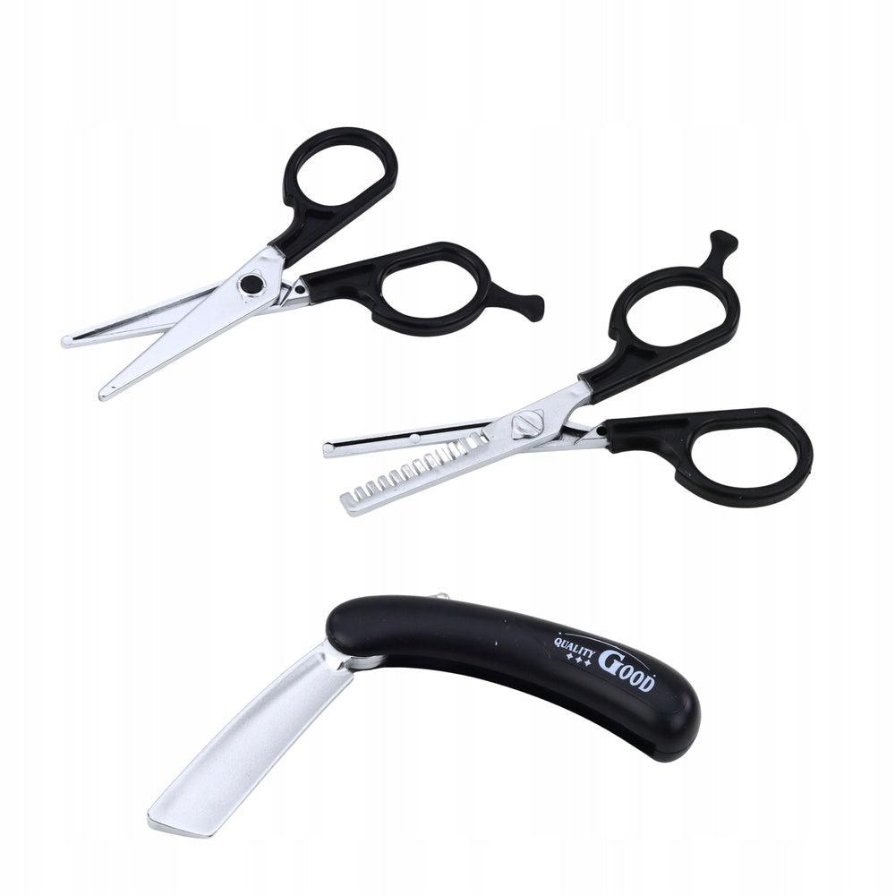 Set of Small Barber Hairdresser Machine Scissors Accessories 10 el. Lean Brand LEAN Toys