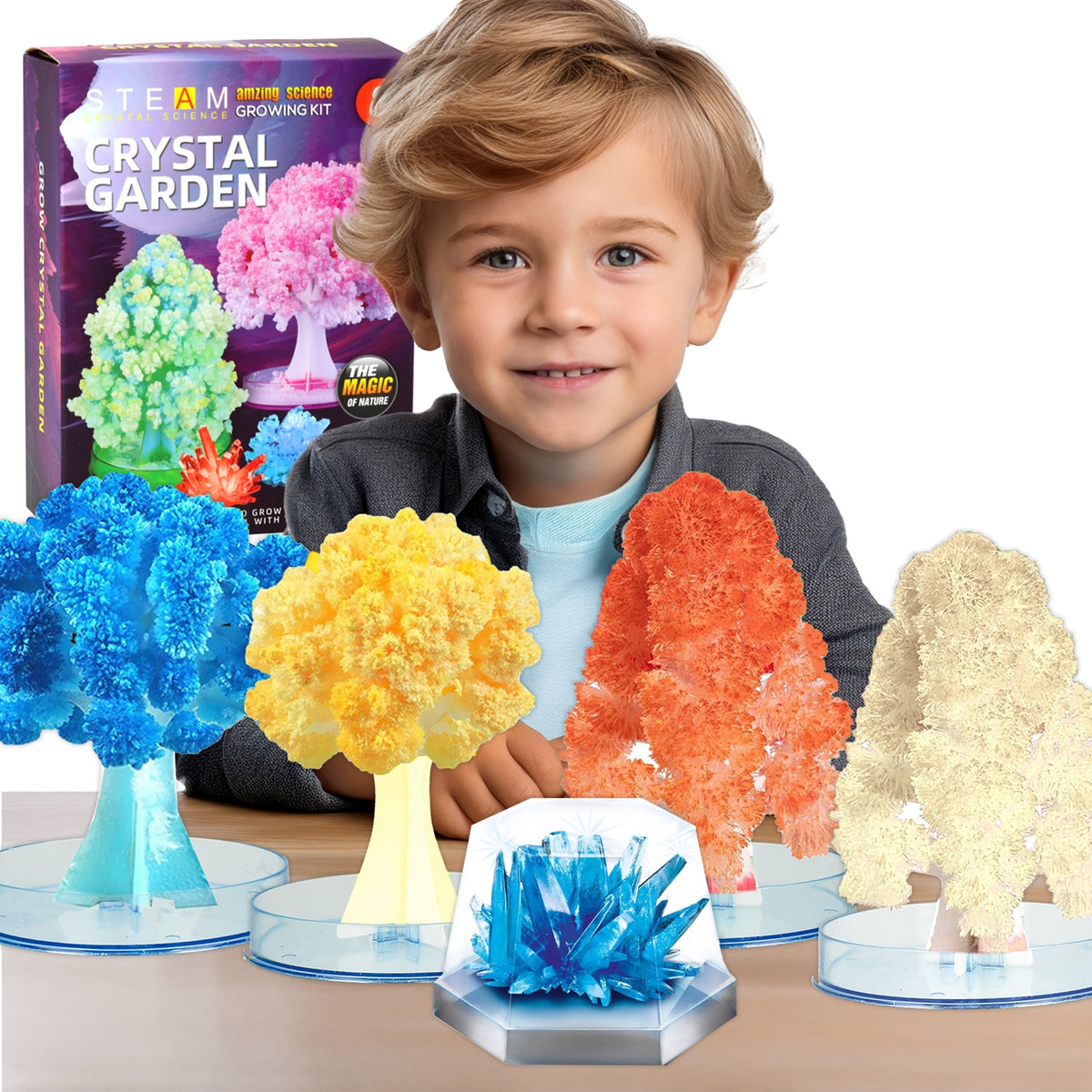 Set of Small Chemist Crystal Breeding 4x Tree Large Crystal Accessories Packaging status original