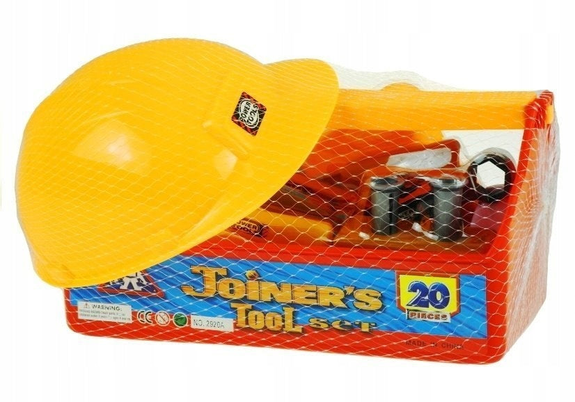 Set of Small DIY Tools in Box Helmet 20 element.