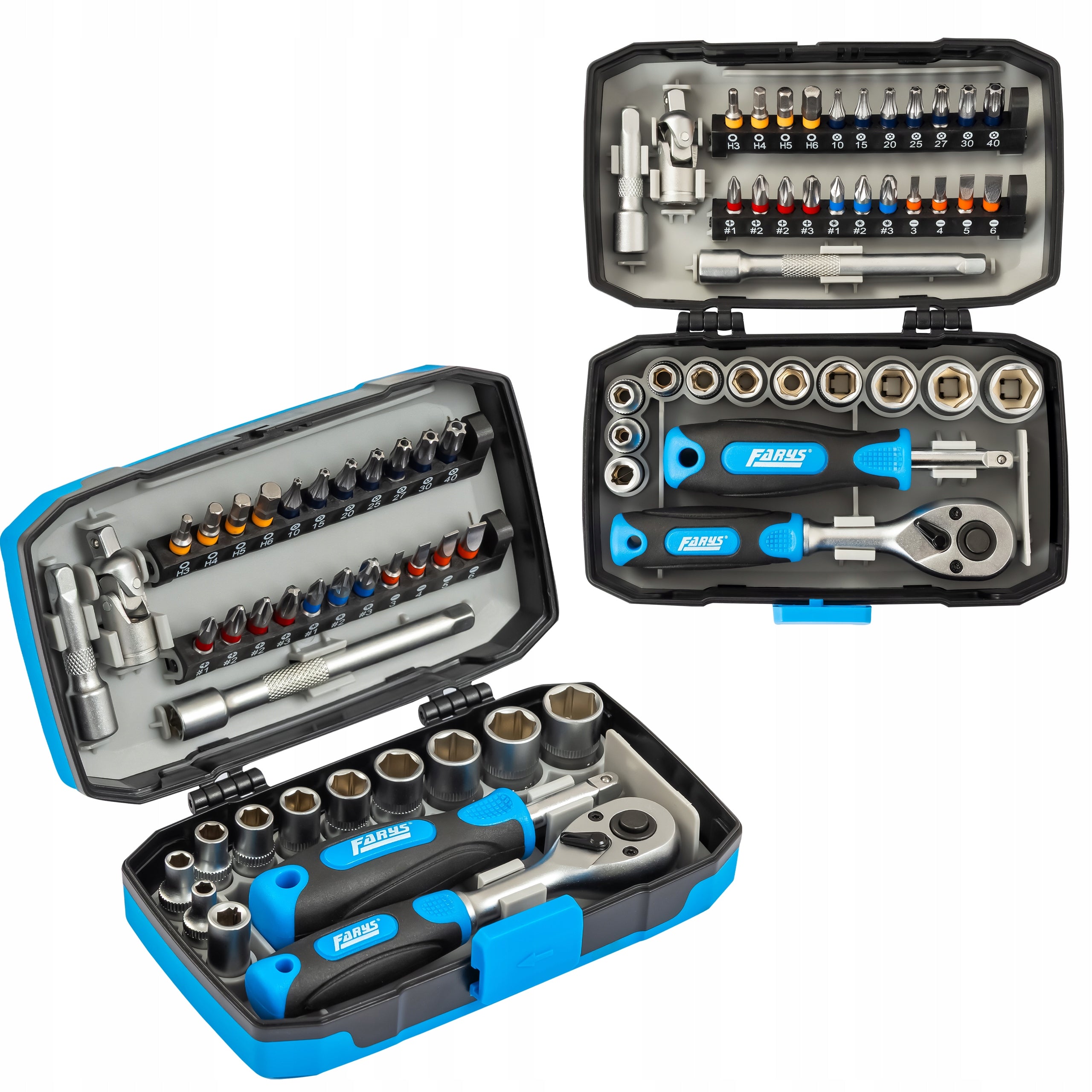 Set of Socket Wrenches Bit Sockets Ratchet 1/4" 38 pcs FR2005 Manufacturer code FR2005