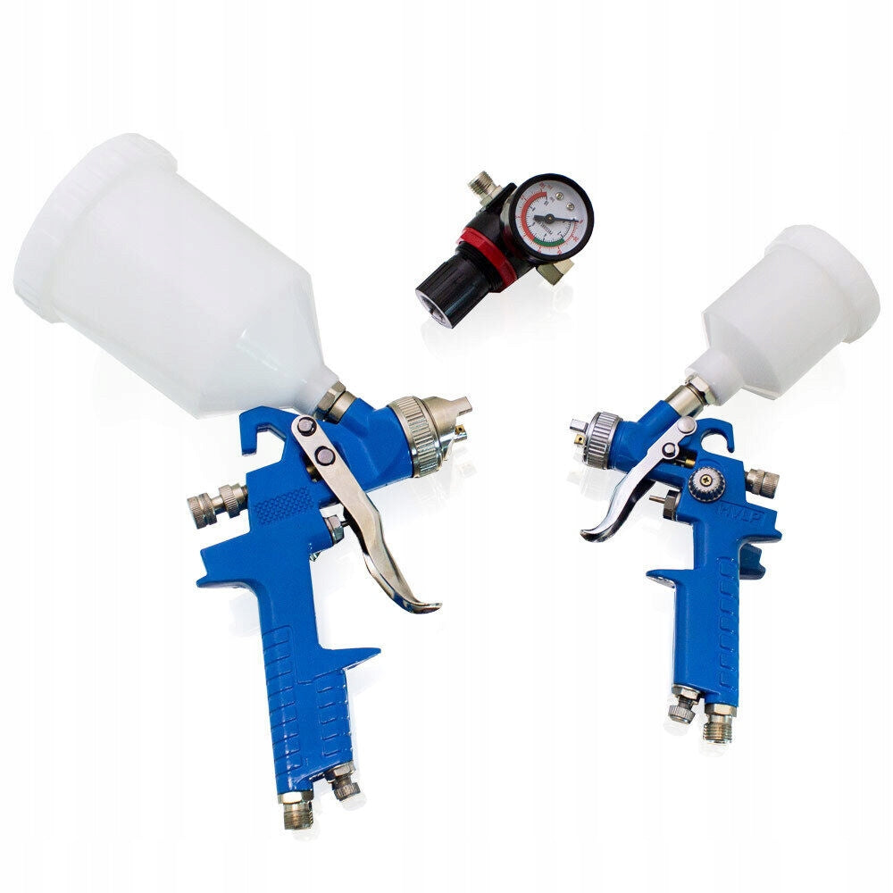 Set of Spray Paint Guns in Case 2pcs Packaging status original