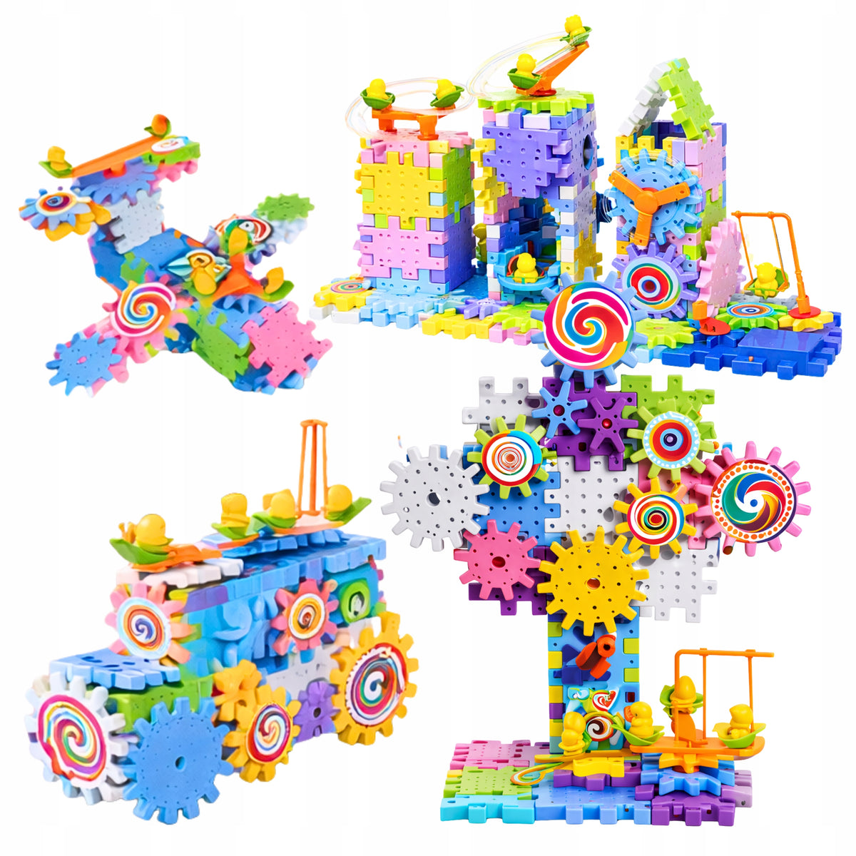 Set of Sprocket Blocks 166 El For Children Educational Building Blocks Packaging status original