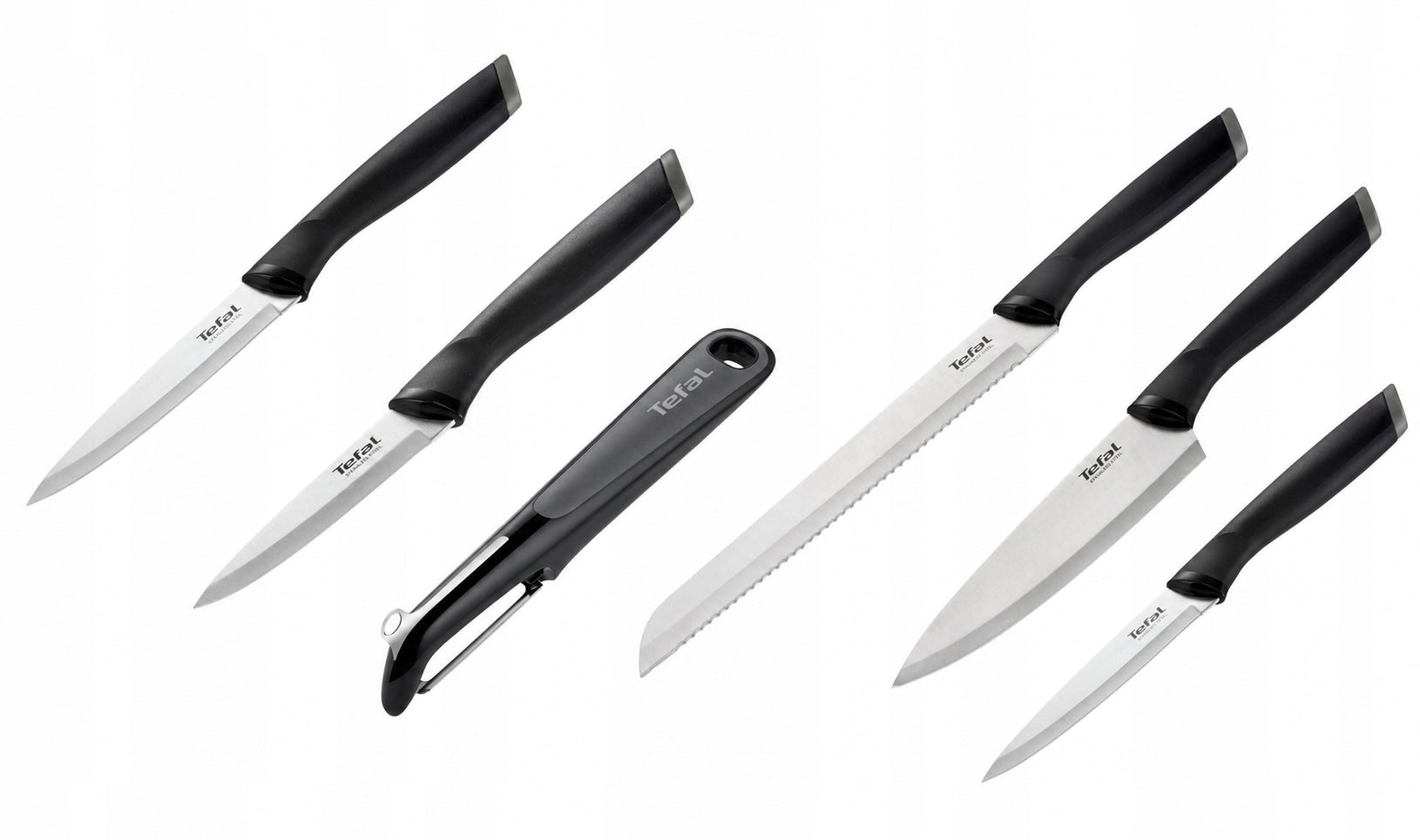 Set of Stainless Steel Knives TEFAL Essential Peeler 5el.