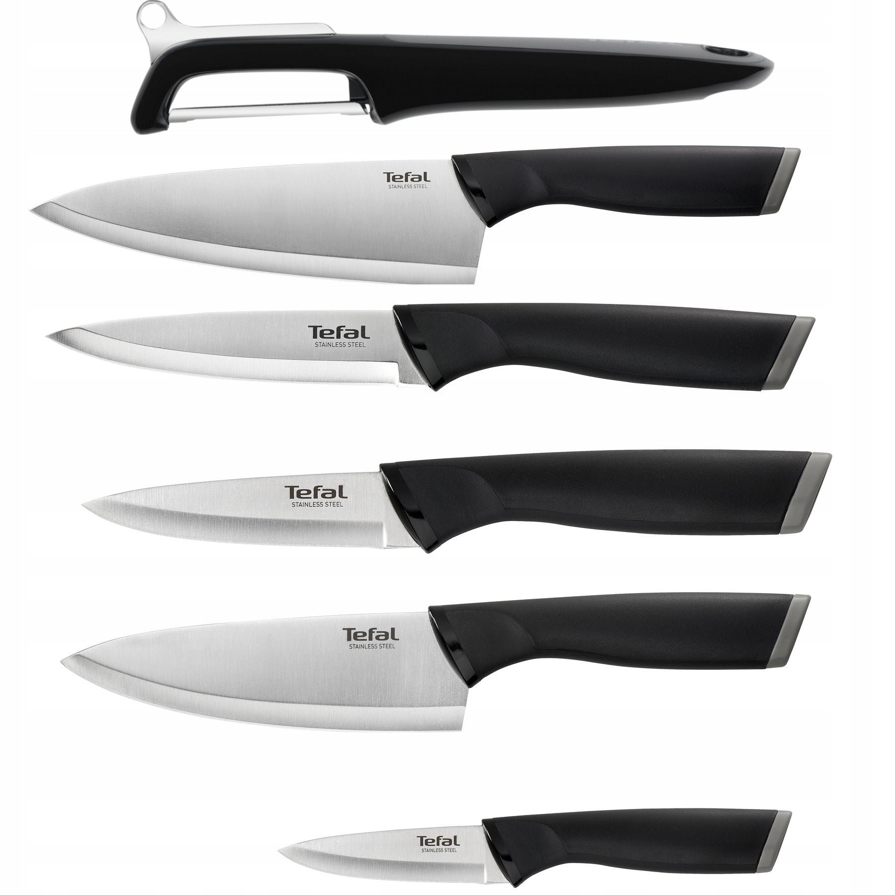 Set of Stainless Steel Knives TEFAL Essential Peeler 6el.