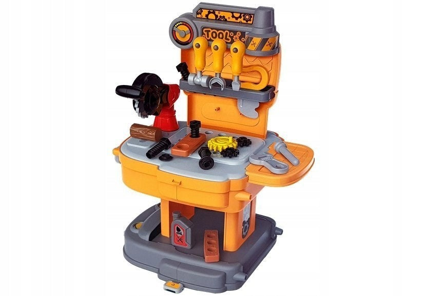 Set of Tools In Backpack Workshop Orange and Grey Brand Jokomisiada