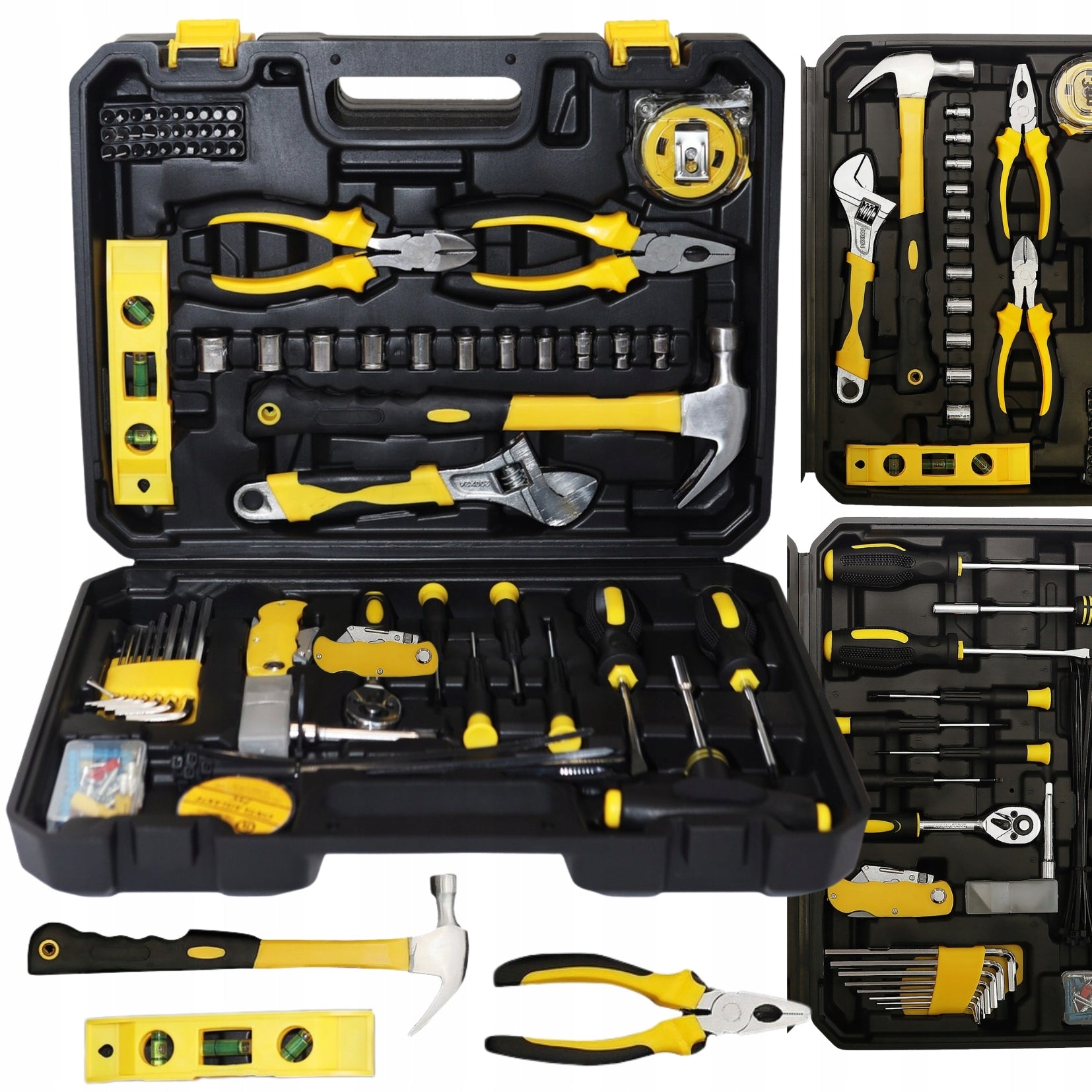 Set of Tools Keys 111 El. Tool Case Wrenches Bits Screwdrivers