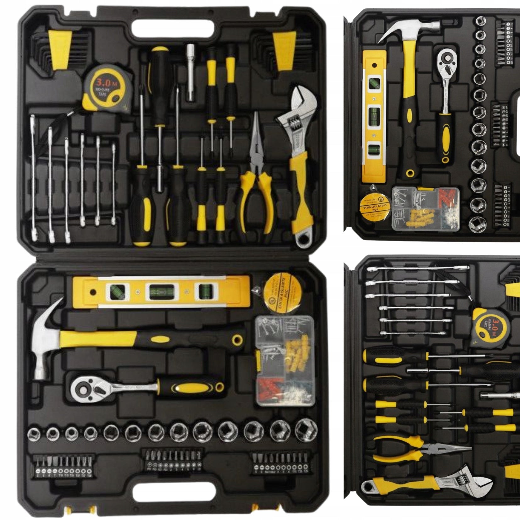 Set of Tools Keys 140 El. Tool Case Wrenches Bits Screwdrivers