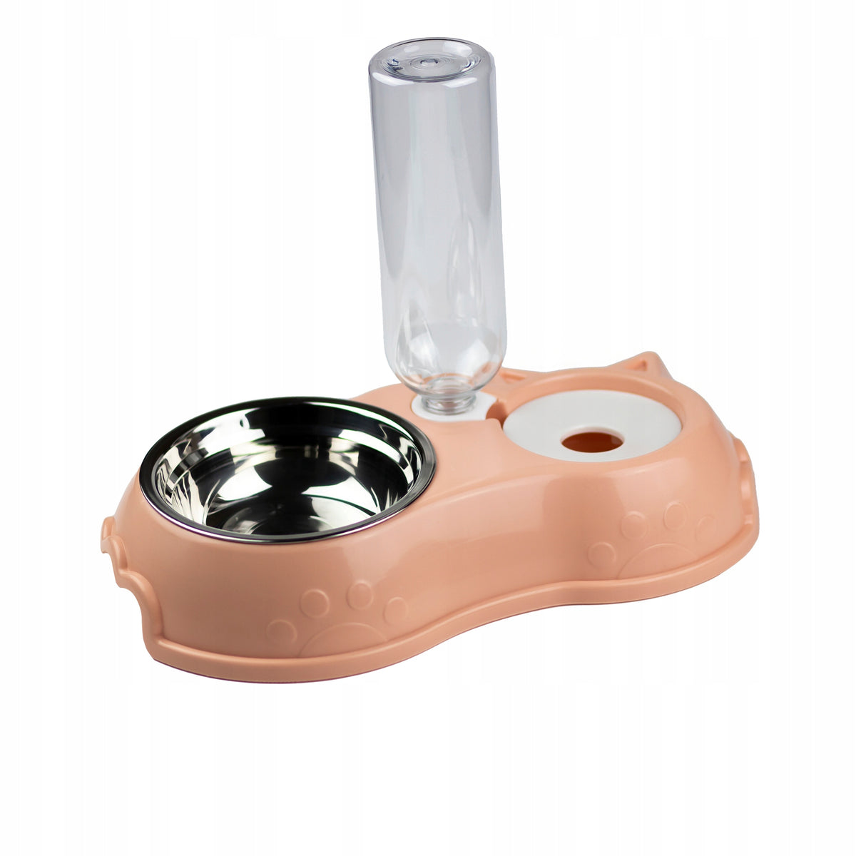 Set of Two Bowls BUBU Pets Metal Pink For Dog Cat Food Water House