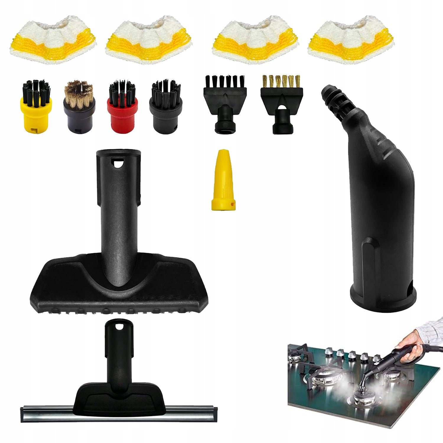 Set of accessories for STEAM MOP KARCHER SC1 SC2 SC3 SC4 SC5 14PCS Packaging status original