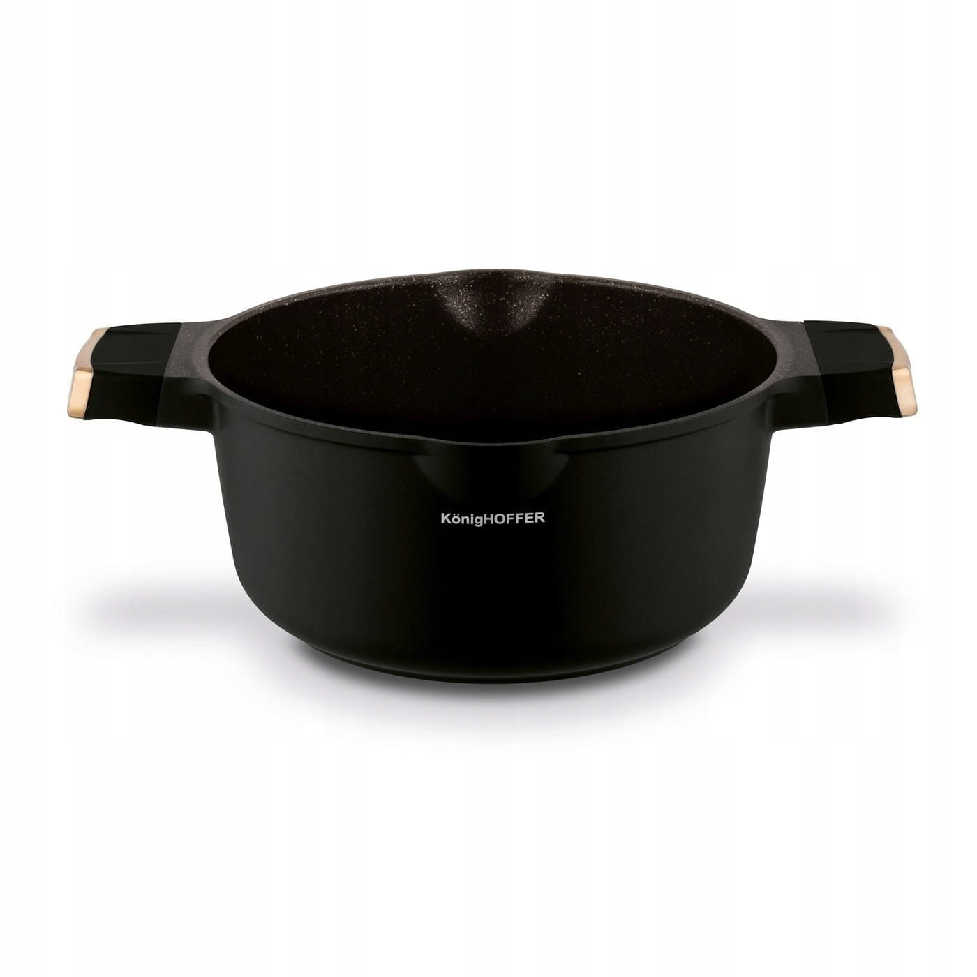 Set of aluminum pots for induction 10 elements black Material aluminum