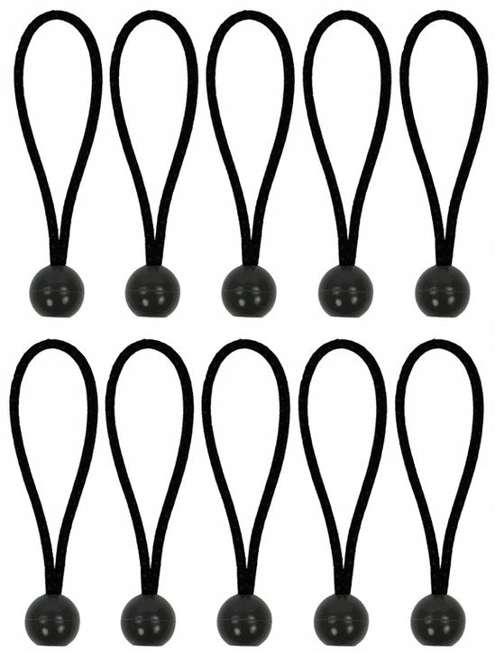 Set of cables for fixing tents ProPlus rubber cables with ball 15cm 10pcs