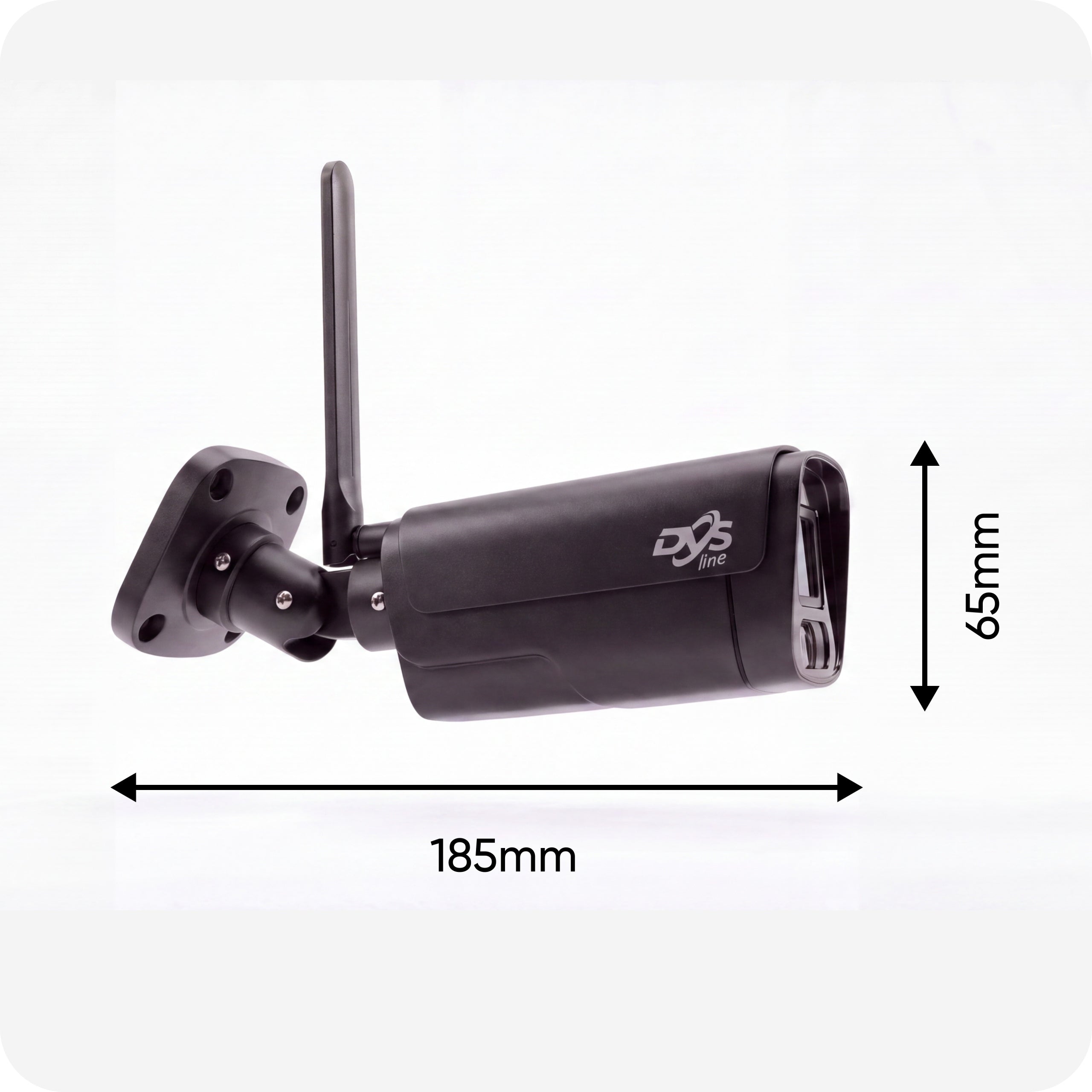 Set of cameras for WiFi monitoring 2 cameras 5Mpx black DVS DVR 1TB Manufacturer code DVS-NVR0801-E8+2xDVS-MP5036ET-IRWS+1TB