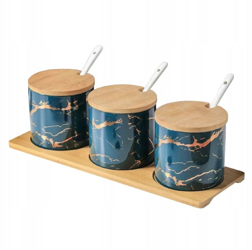 Set of containers confectionery BAMBOO MARBLE gift