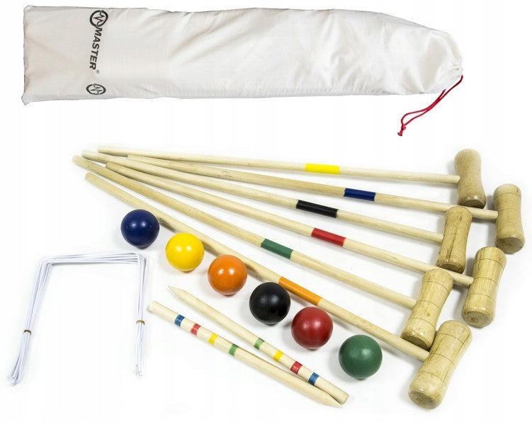 Set of croquet set for 6 people Brand Master