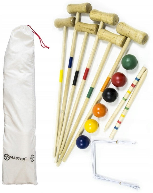 Set of croquet set for 6 people