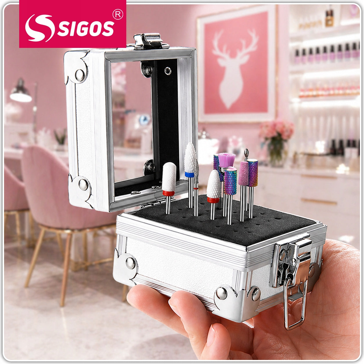 Set of cutters for nail milling machine 24in1 manicure + chest Packaging status original