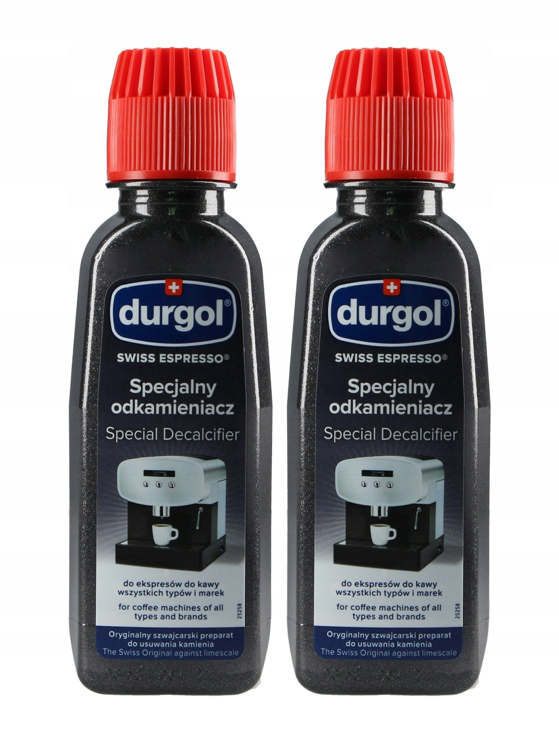Set of descalers for all kettle machines DURGOL Swiss 2x125ml Packaging status original