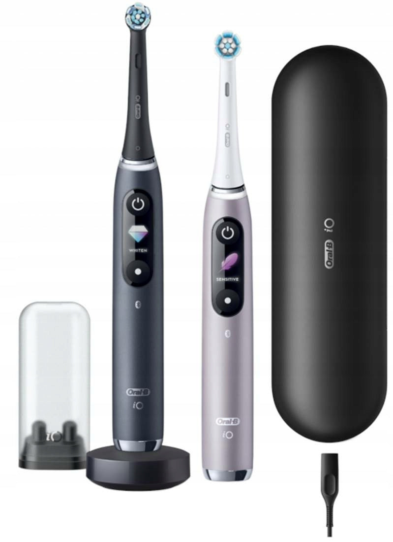 Set of electric toothbrushes Oral-B iO 9 Duo Black Onyx/Rose 2 pcs. Manufacturer code 4210201411512