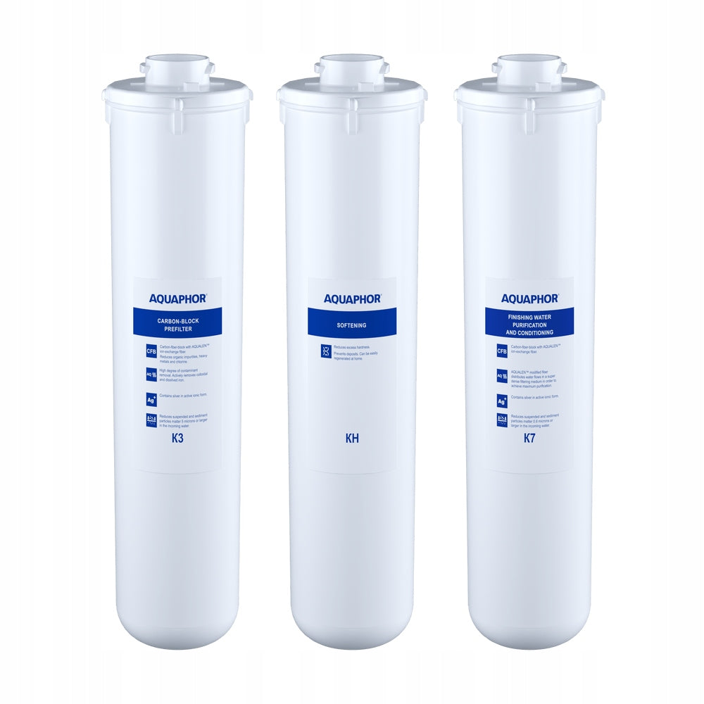 Set of filter cartridges Aquaphor Crystal H (K3, KH, K7) 3pcs