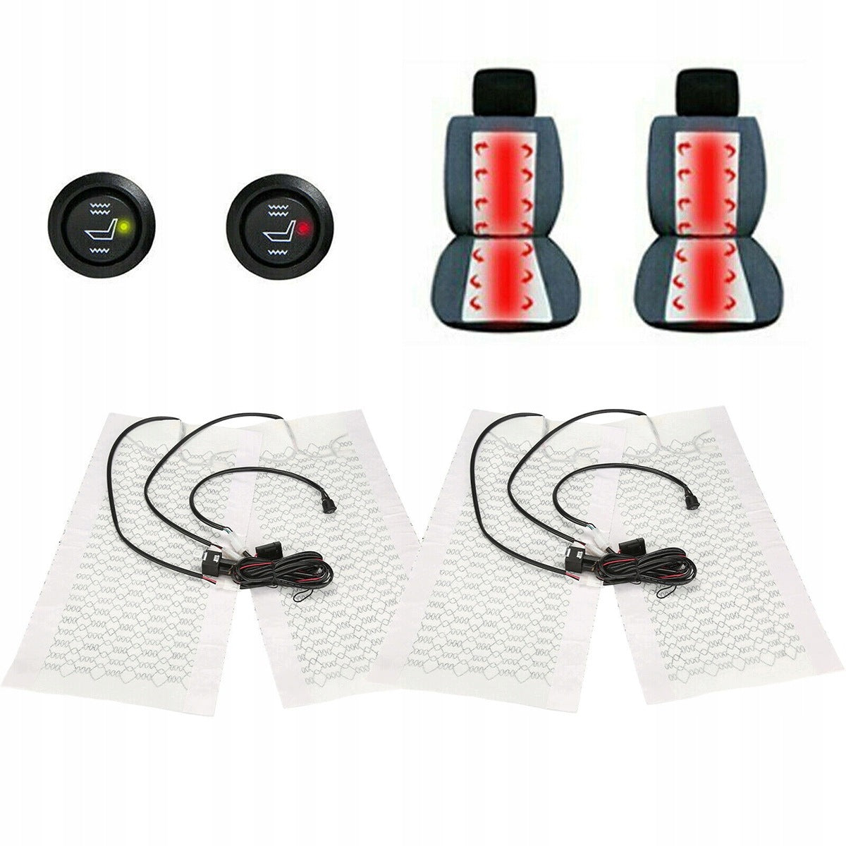 Set of heating mats for upholstery VENTILATED - 2 ARMCHAIRS Packaging status original
