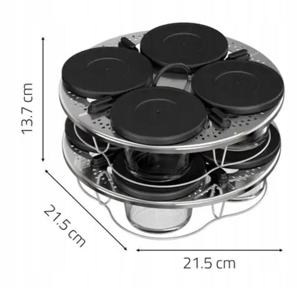 Set of jars for Cook4Me TEFAL XA6140 8pcs. Packaging status original