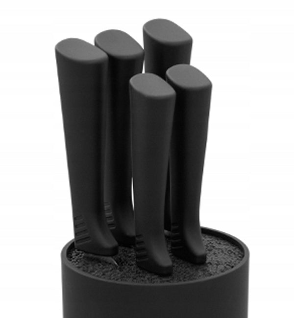 Set of kitchen knives in block 5 pcs. Gerlach Smart Black Brand Gerlach
