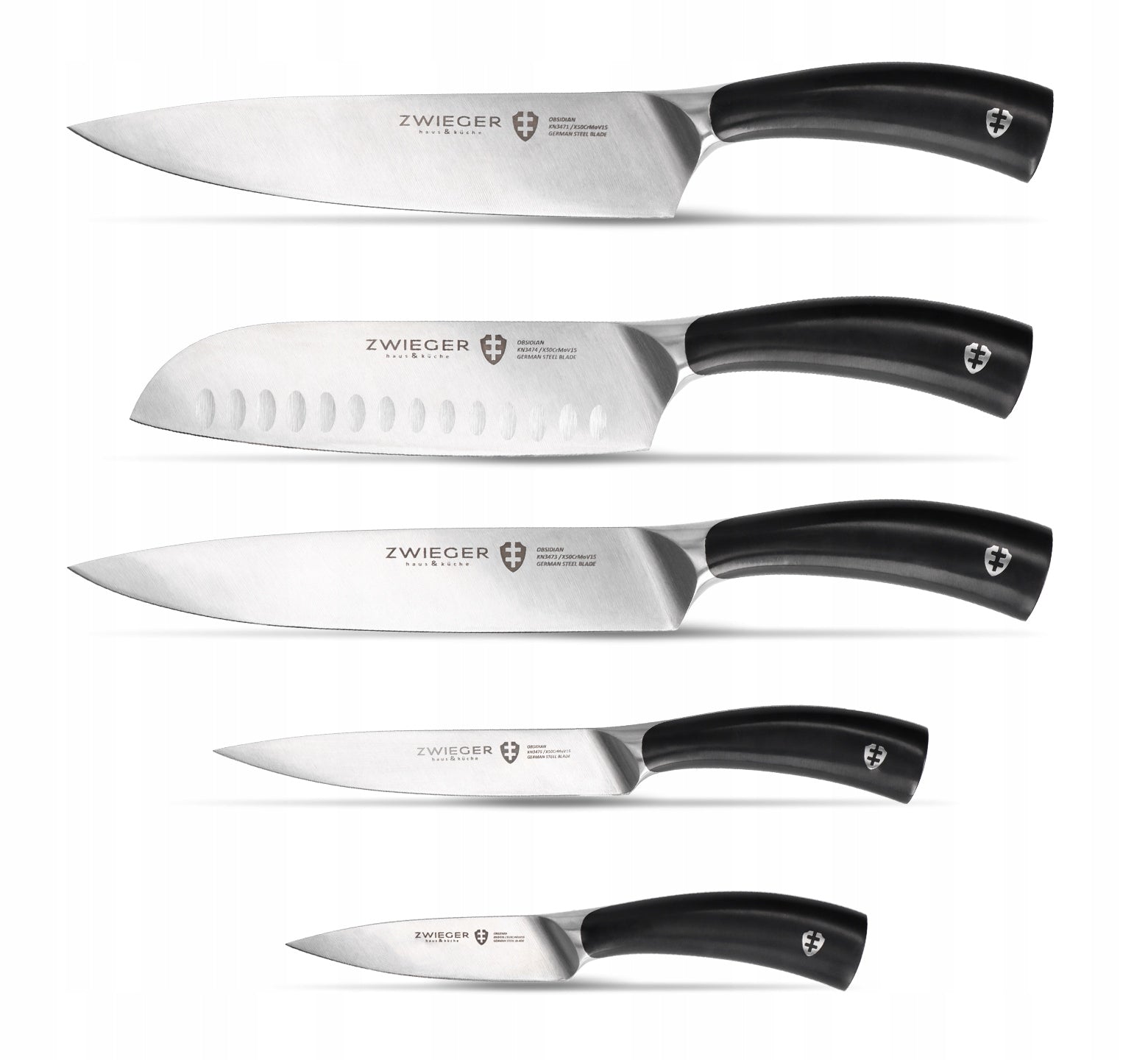 Set of knives 5 el. Obsidian Zwieger
