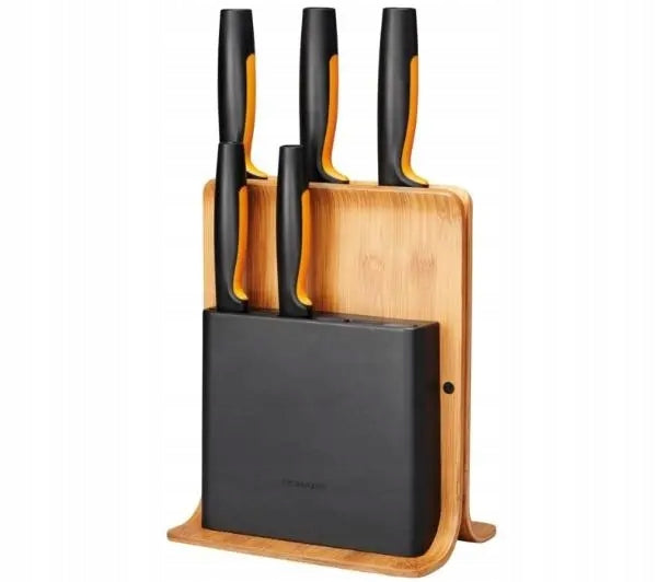 Set of knives Fiskars Functional Form 1057552 in Bamboo Block
