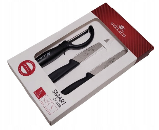 Set of knives in a box Gerlach 3 pcs. Packaging status original
