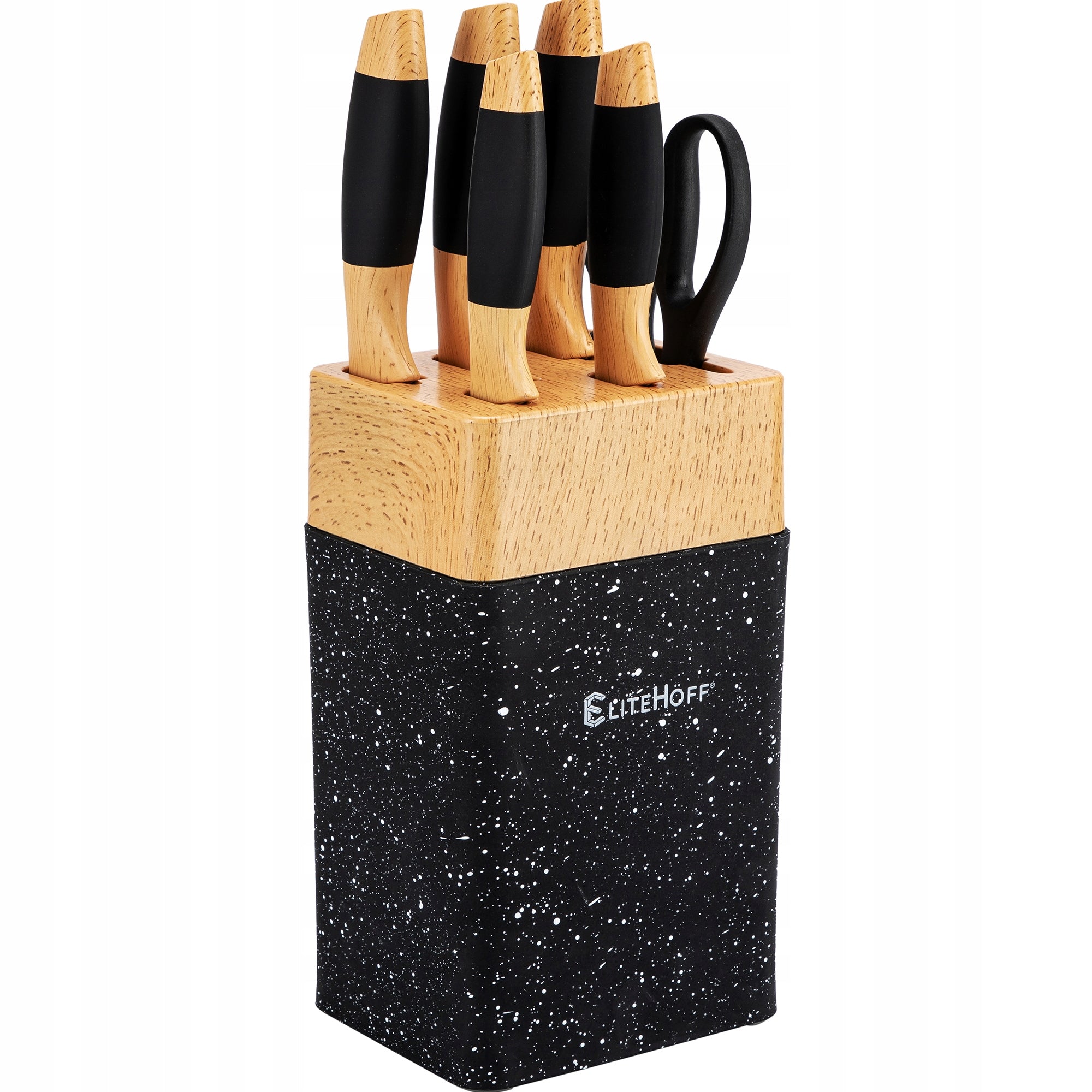 Set of knives in block Elitehoff PREMIUM 5 pcs. Brand Elitehoff