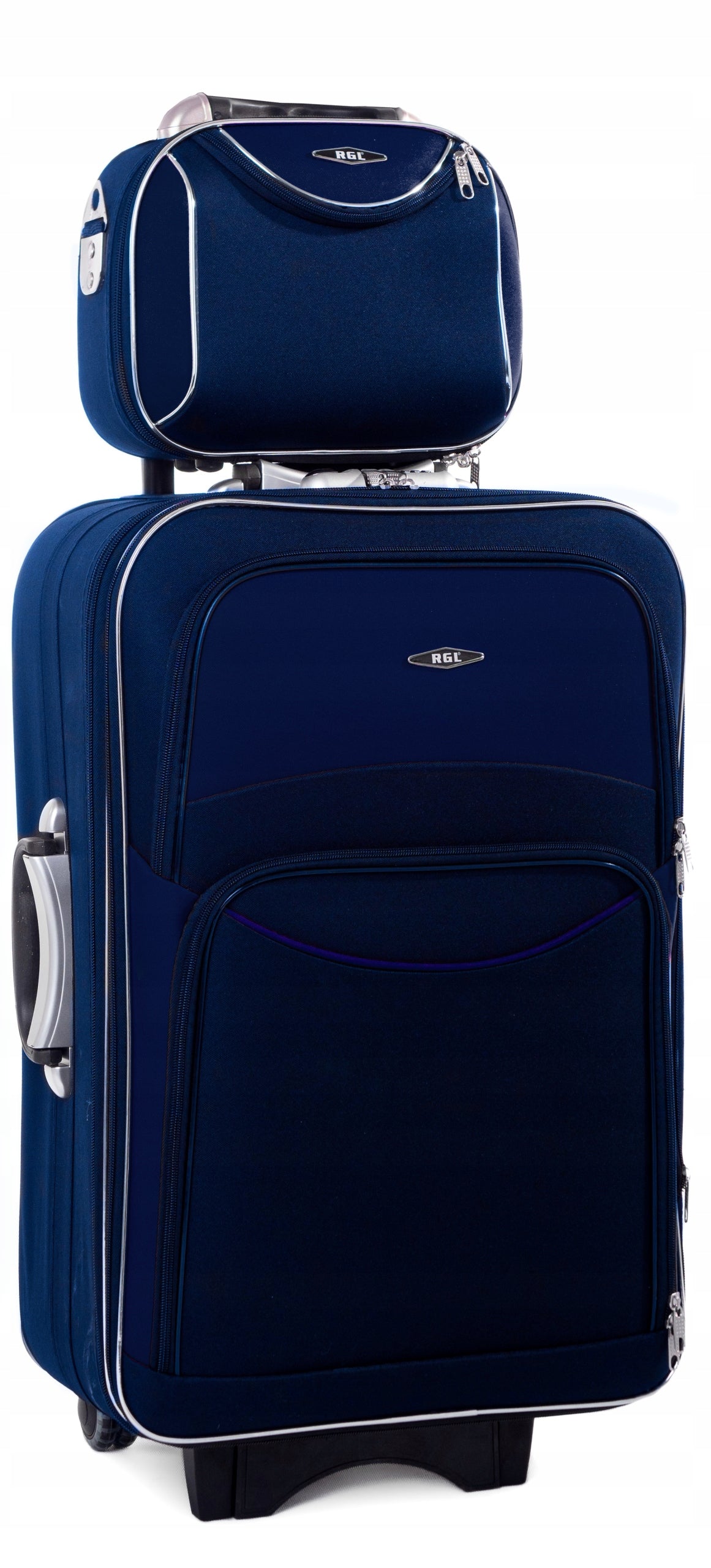 Set of large travel suitcase XXL +case HAND LUGGAGE FREEBIE Manufacturer code 773 duża + kuferek