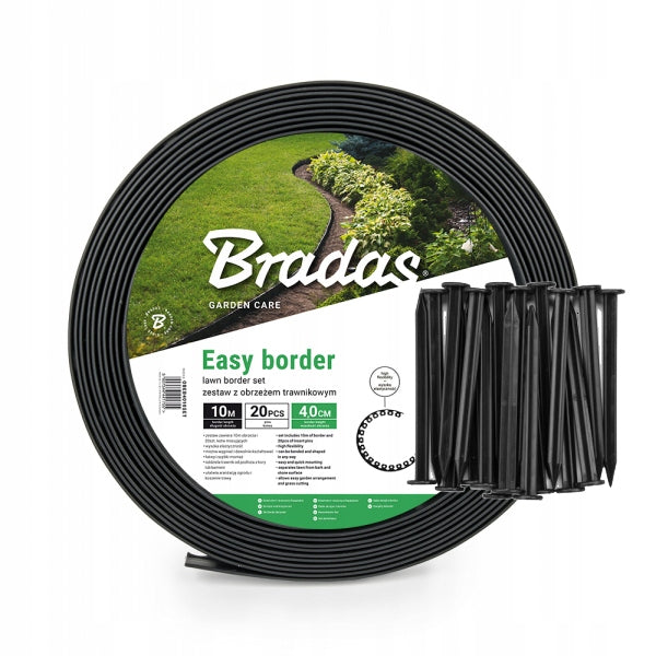 Set of lawn edging EASY BORDER ANCHORS 20m