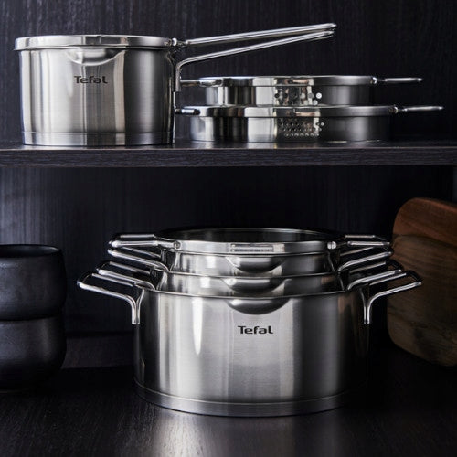 Set of lid pots TEFAL Nordica induction steel 10el. Material stainless steel
