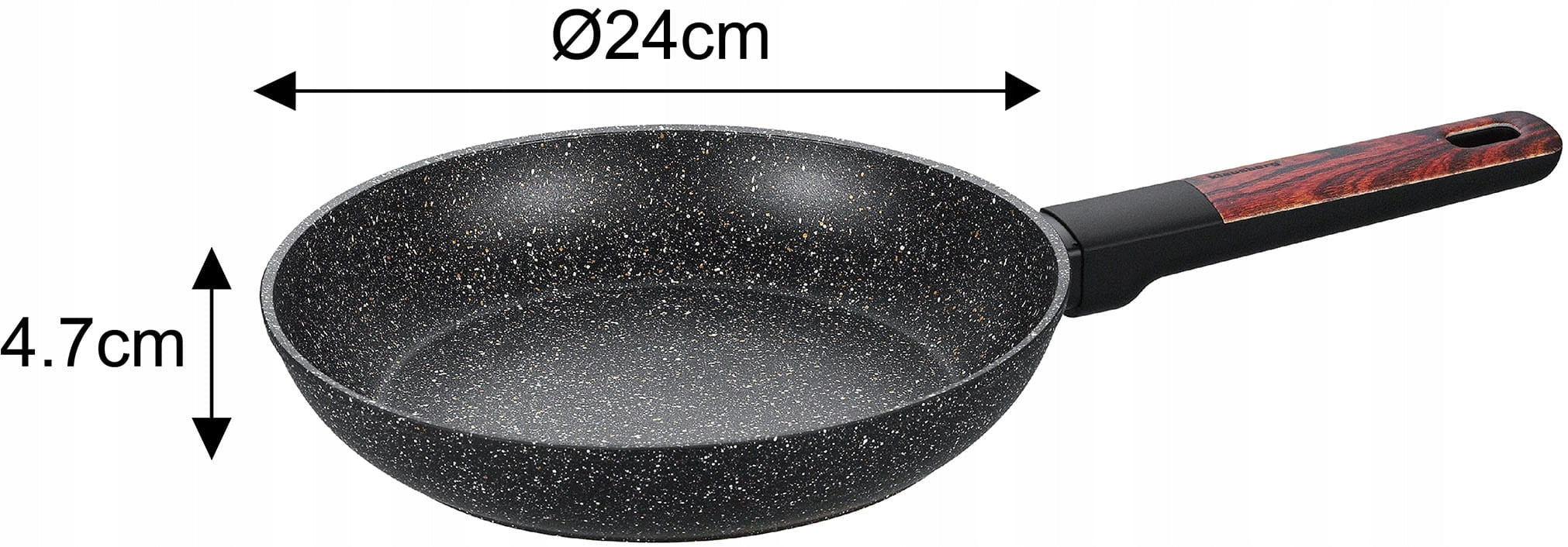 Set of marbled pots with non-stick coating 12-ele Induction GAS Number of items in the set 12
