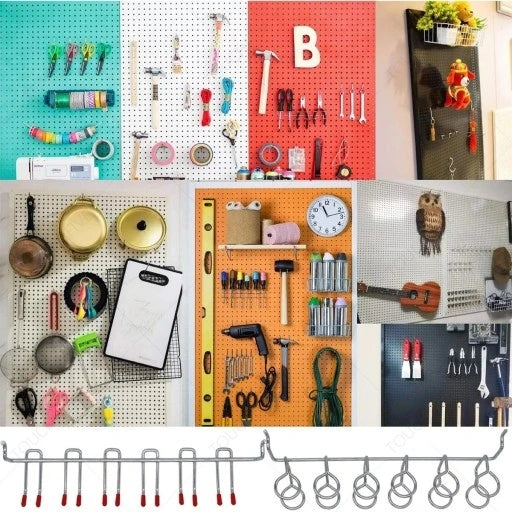 Set of metal hooks (228 pcs) for perforated tool board Brand no brand