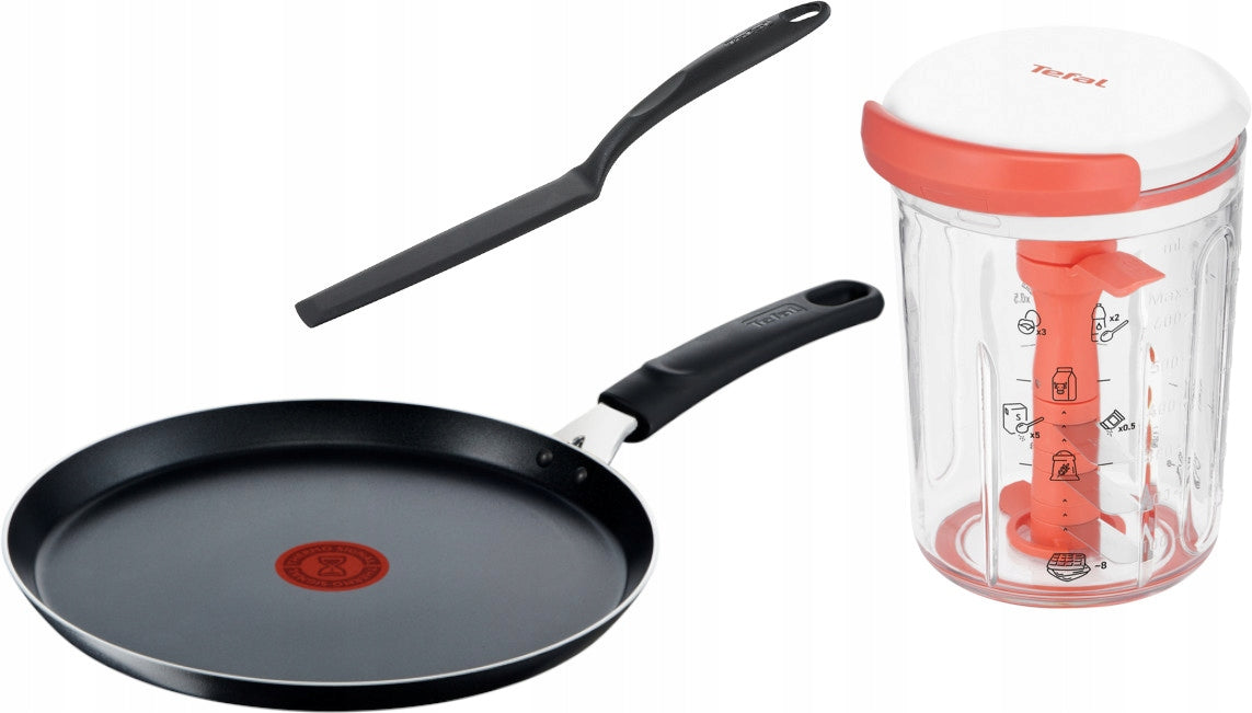 Set of pancake pan for gas Simplicity 25 cm spatula mixer