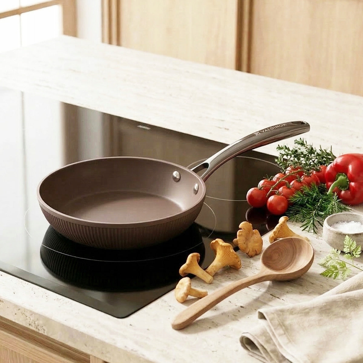 Set of pans 20/24/28 cm induction non-stick gas Valdinox Stripes Manufacturer code GRA00007733