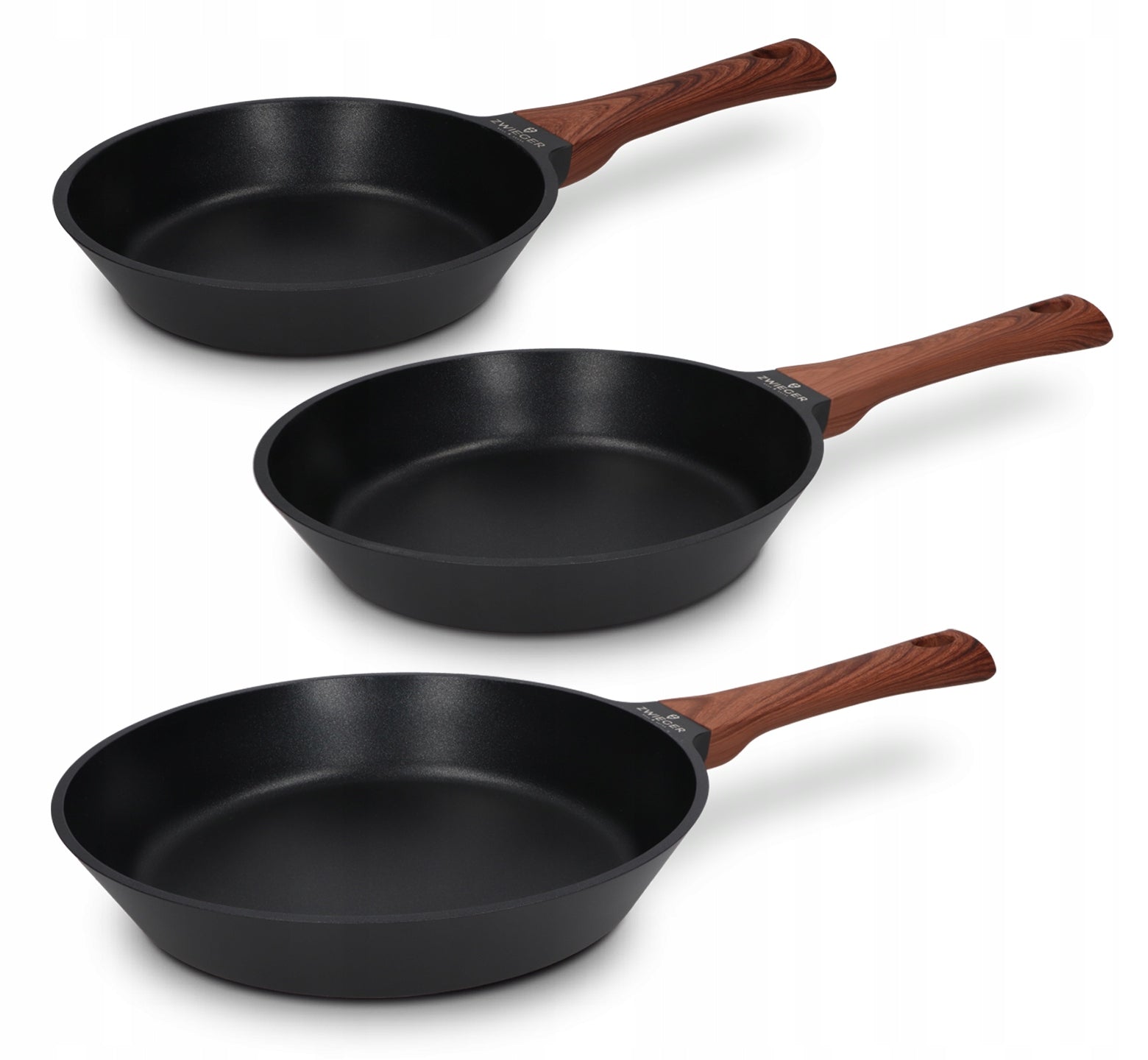 Set of pans 3 el. Obsidian Obsidian Wood Dark Zwieger
