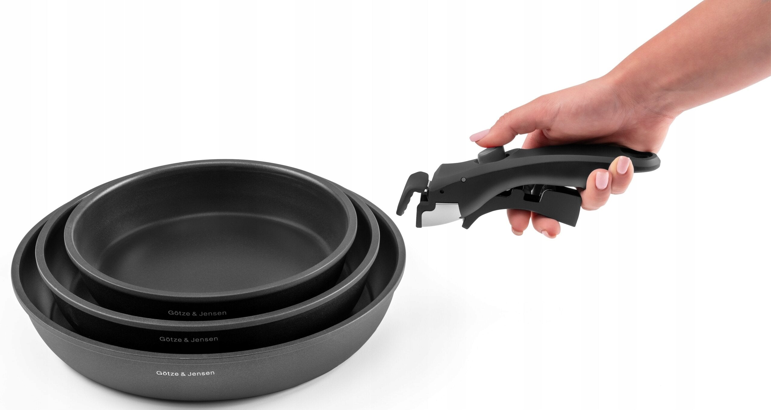 Set of pans GÖTZE & JENSEN Vienna FPS901 (4 pieces) Color black