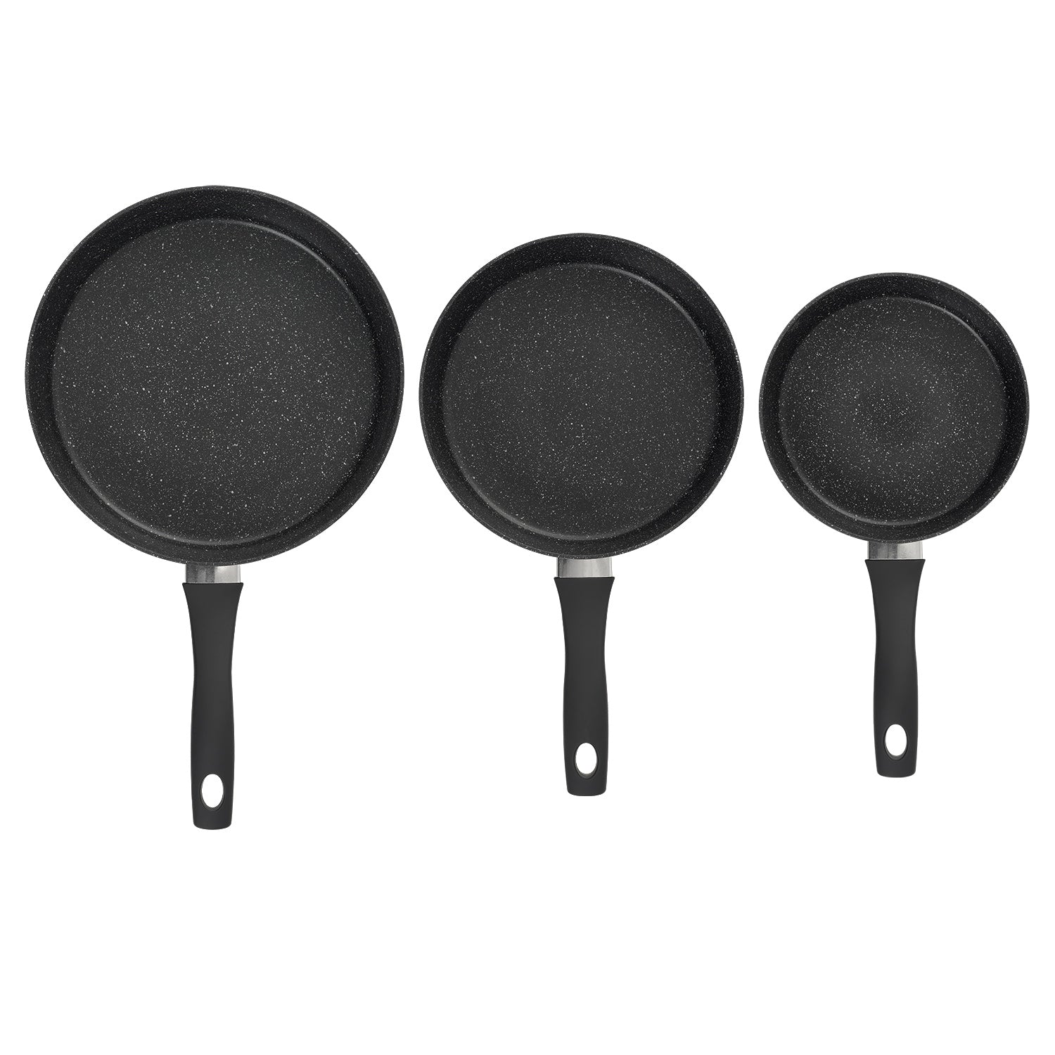 Set of pans RUBELLA MG Home black aluminum non-stick 3 pcs.