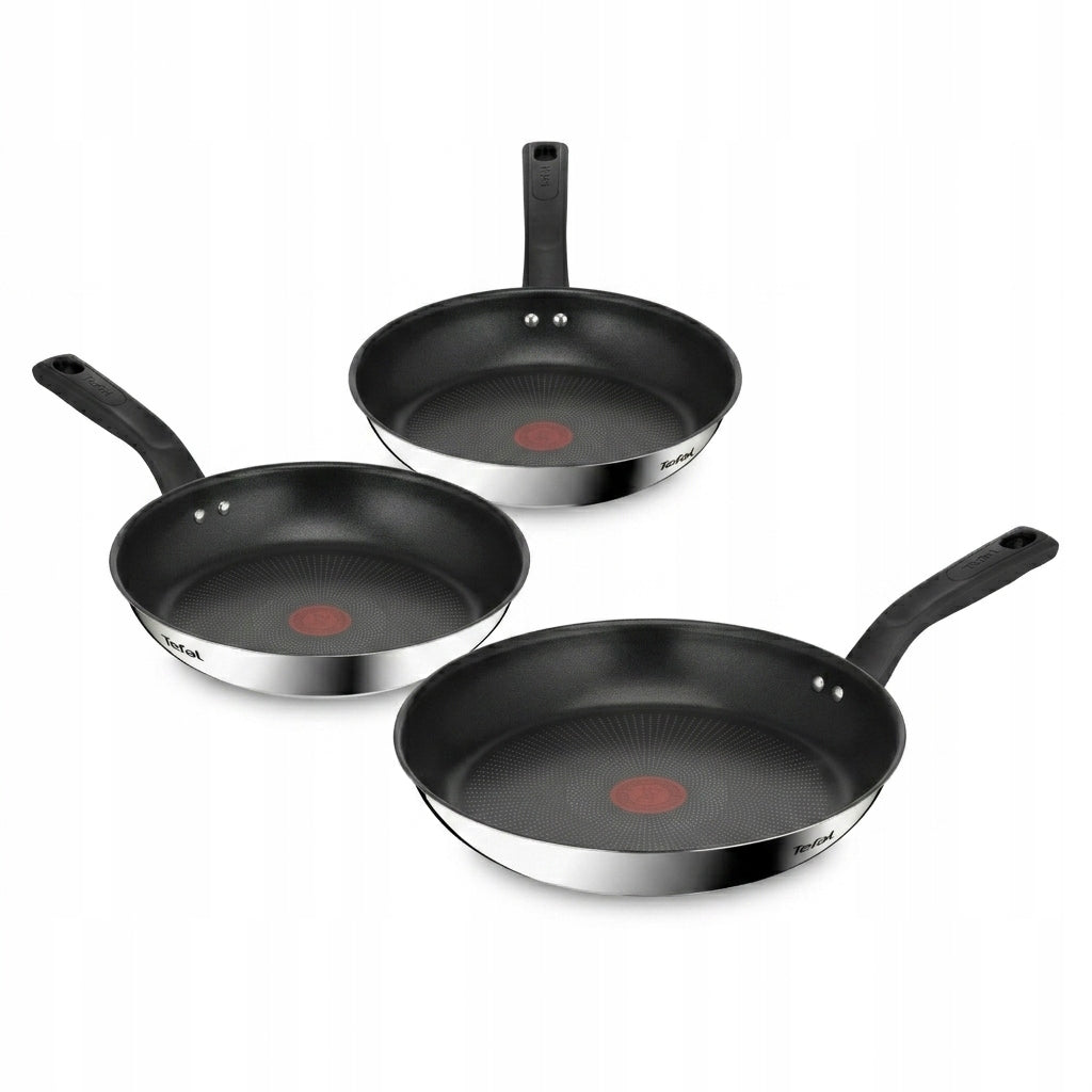 Set of pans Tefal 3-piece 20/24/26 cm titanium