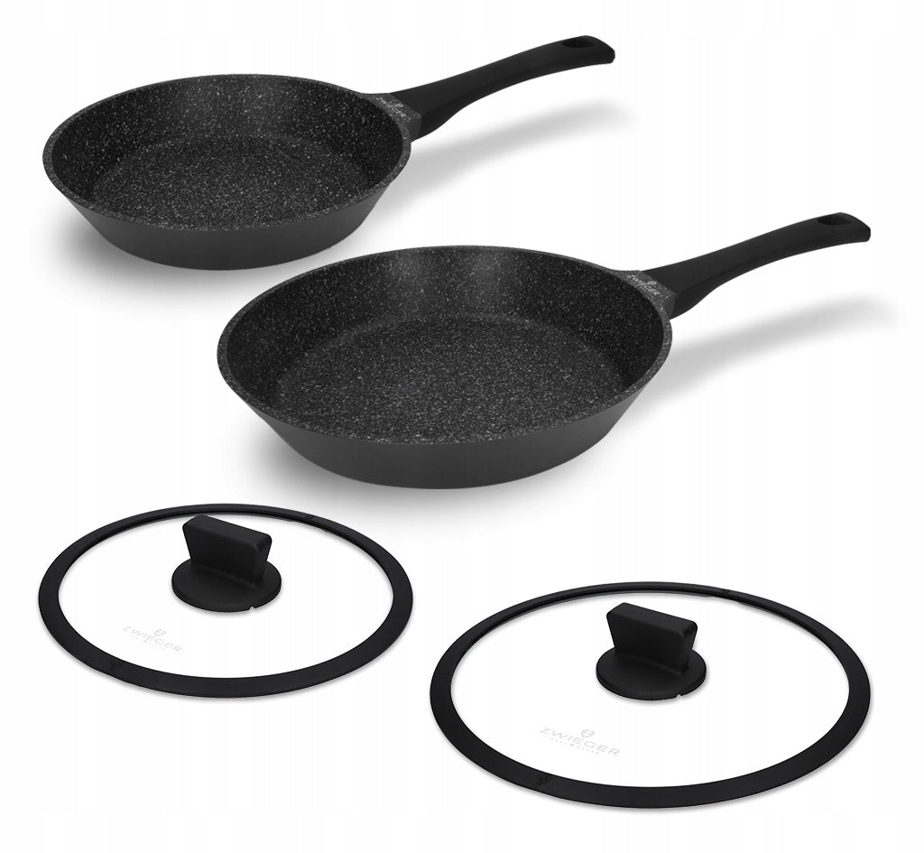 Set of pans and lids 4 el. Black Stone Zwieger