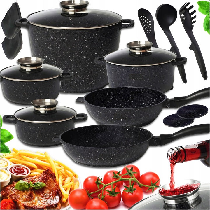 Set of pots Elitehoff premium aluminum 19 el. EAN (GTIN) 5907768770266