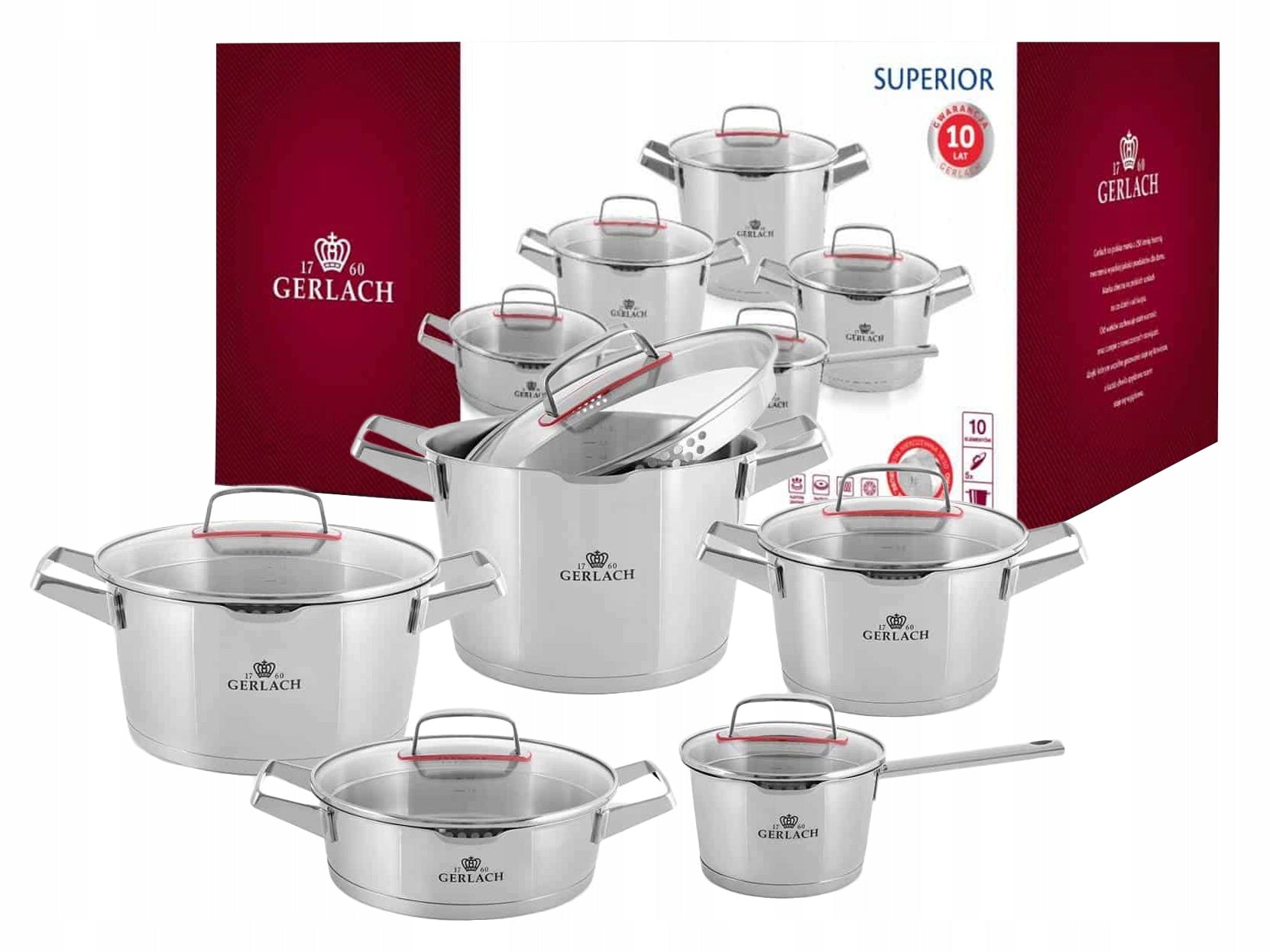 Set of pots Gerlach Superior 10 el.