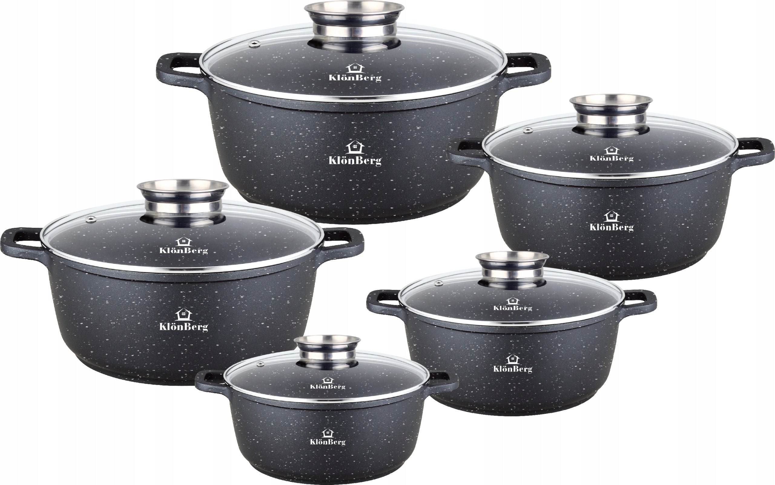 Set of pots KlonBerg aluminium 10 el. KB4031